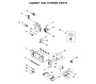 Whirlpool WOC54EC7HS02 cabinet and stirrer parts diagram