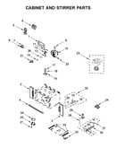 Cabinet and stirrer parts
