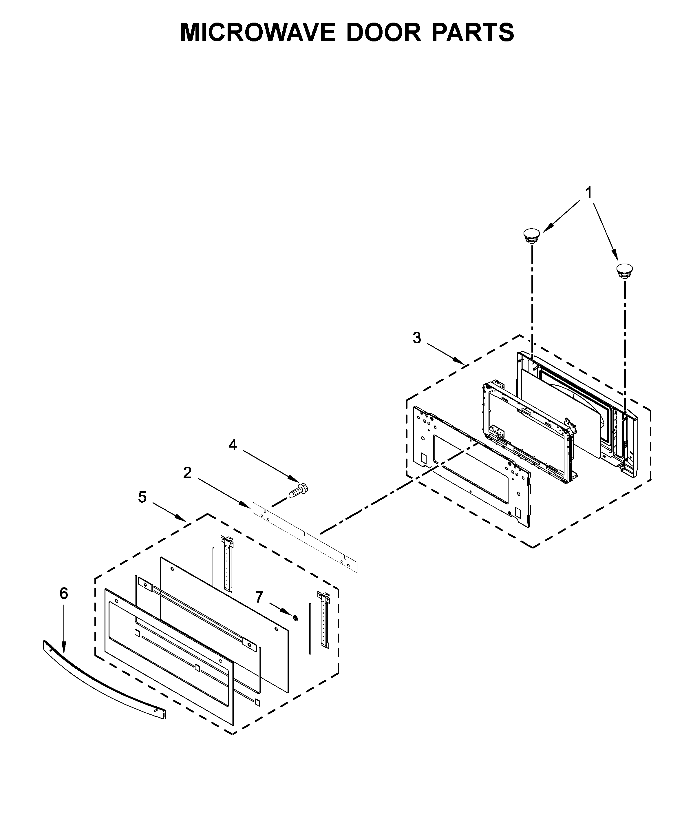 MICROWAVE DOOR PARTS