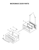 Microwave door parts