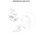 KitchenAid KRBL102ESS01 refrigerator liner parts diagram