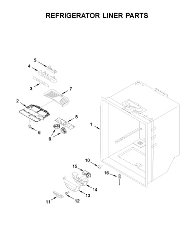 Refrigerator liner parts
