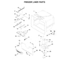 KitchenAid KRBL102ESS01 freezer liner parts diagram