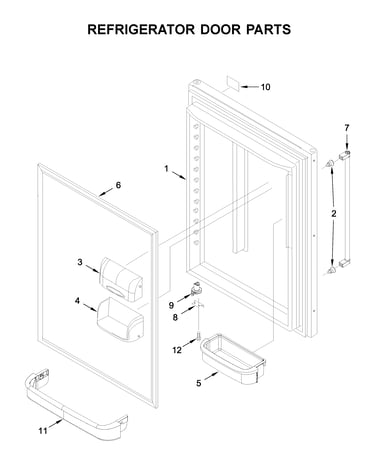 Refrigerator door parts