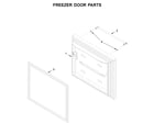 KitchenAid KRBL102ESS01 freezer door parts diagram