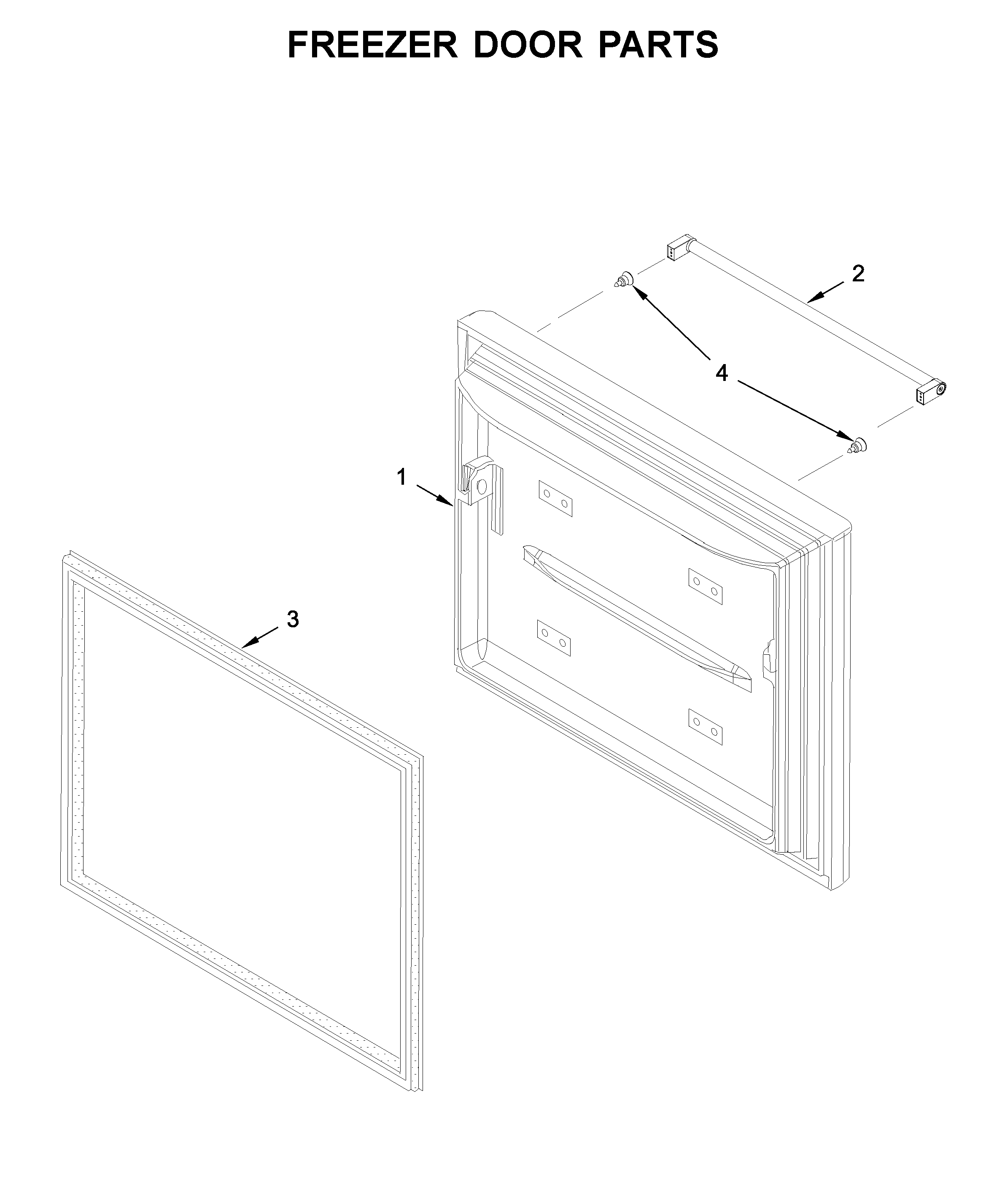 Freezer door parts