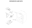 Whirlpool WRB329DFBB01 refrigerator liner parts diagram