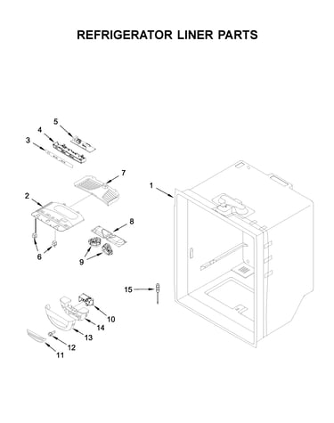 Refrigerator liner parts