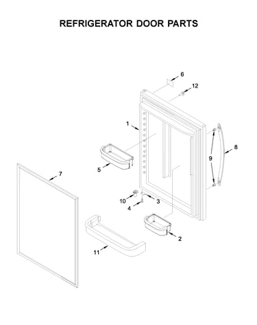Refrigerator door parts