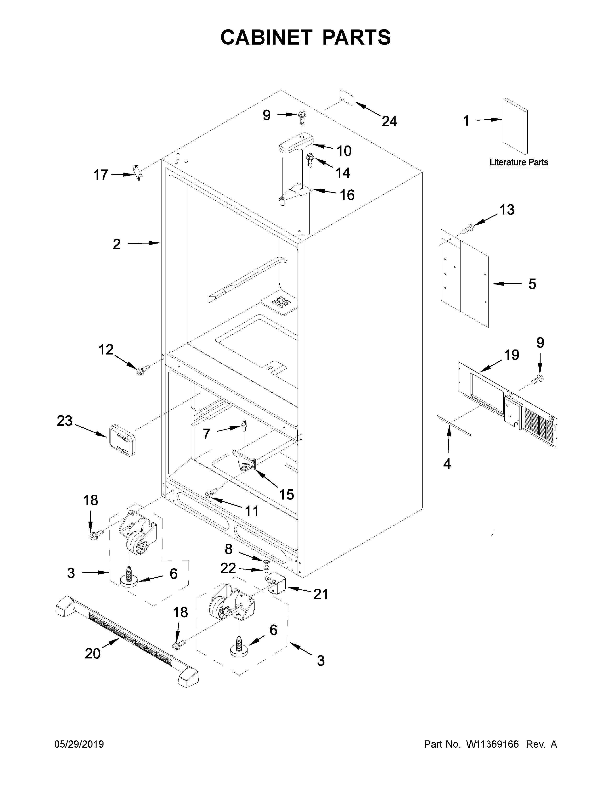 Cabinet parts