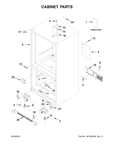 Cabinet parts