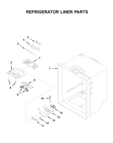 Refrigerator liner parts