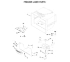 Ikea IX3HHGXSS001 freezer liner parts diagram
