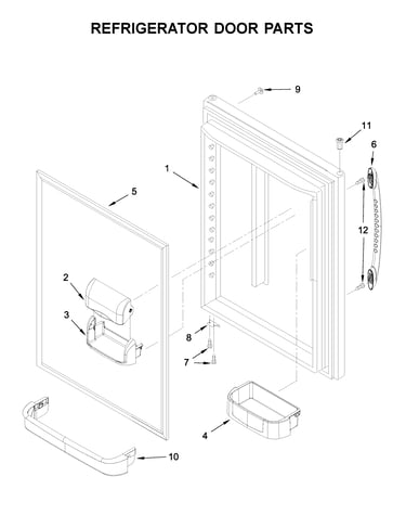 Refrigerator door parts