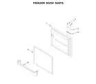 Ikea IX3HHGXSS001 freezer door parts diagram