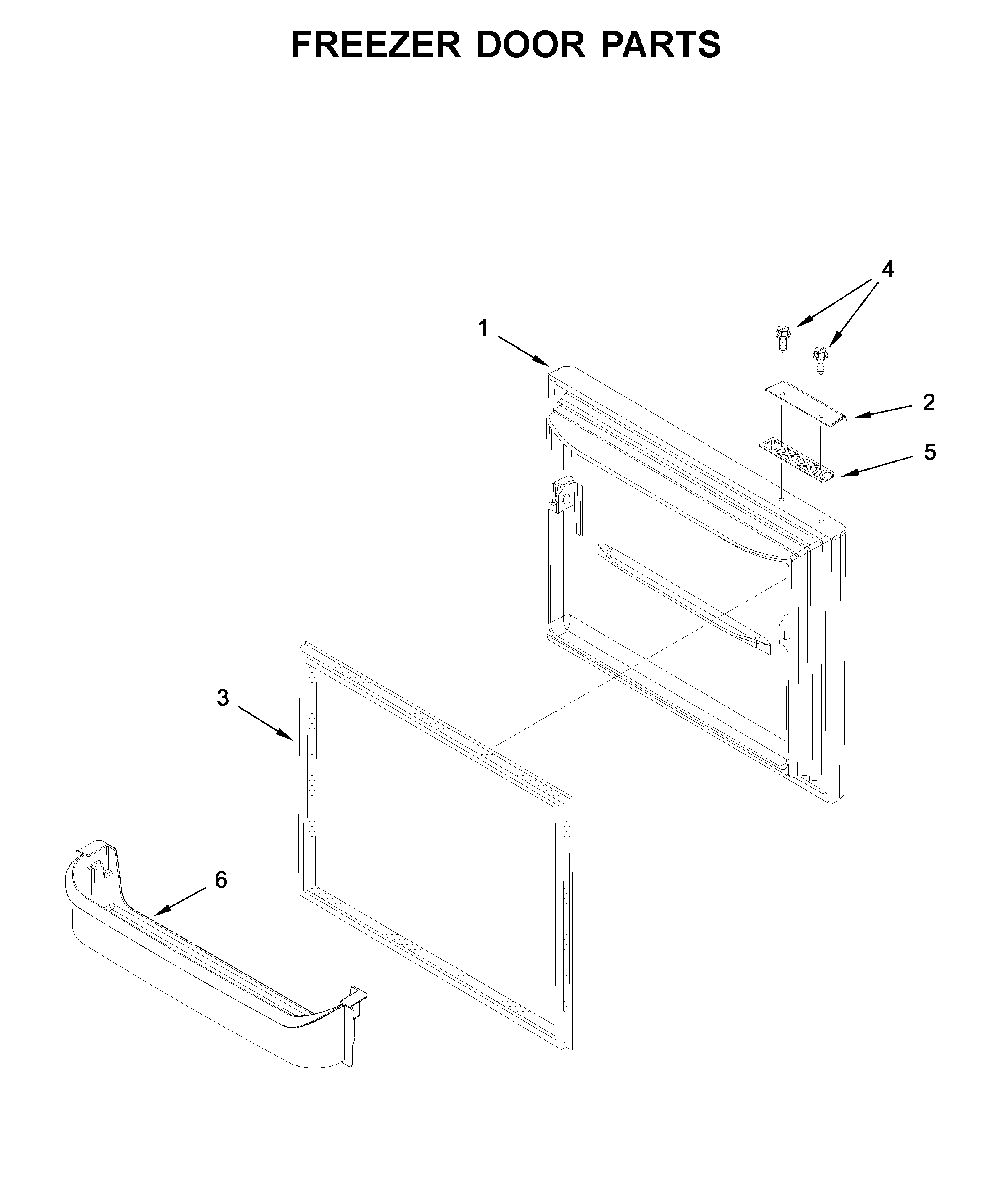 Freezer door parts