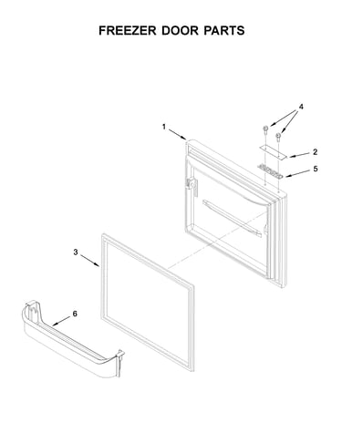 Freezer door parts