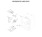 Whirlpool WRB329RFBM01 refrigerator liner parts diagram