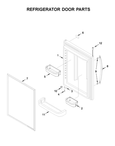 Refrigerator door parts