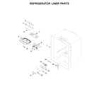 KitchenAid KRBR109ESS01 refrigerator liner parts diagram