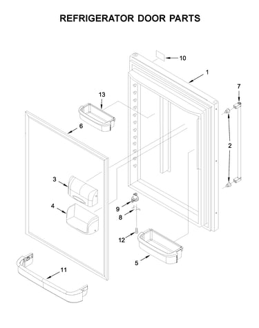 Refrigerator door parts