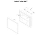 KitchenAid KRBL109ESS01 freezer door parts diagram