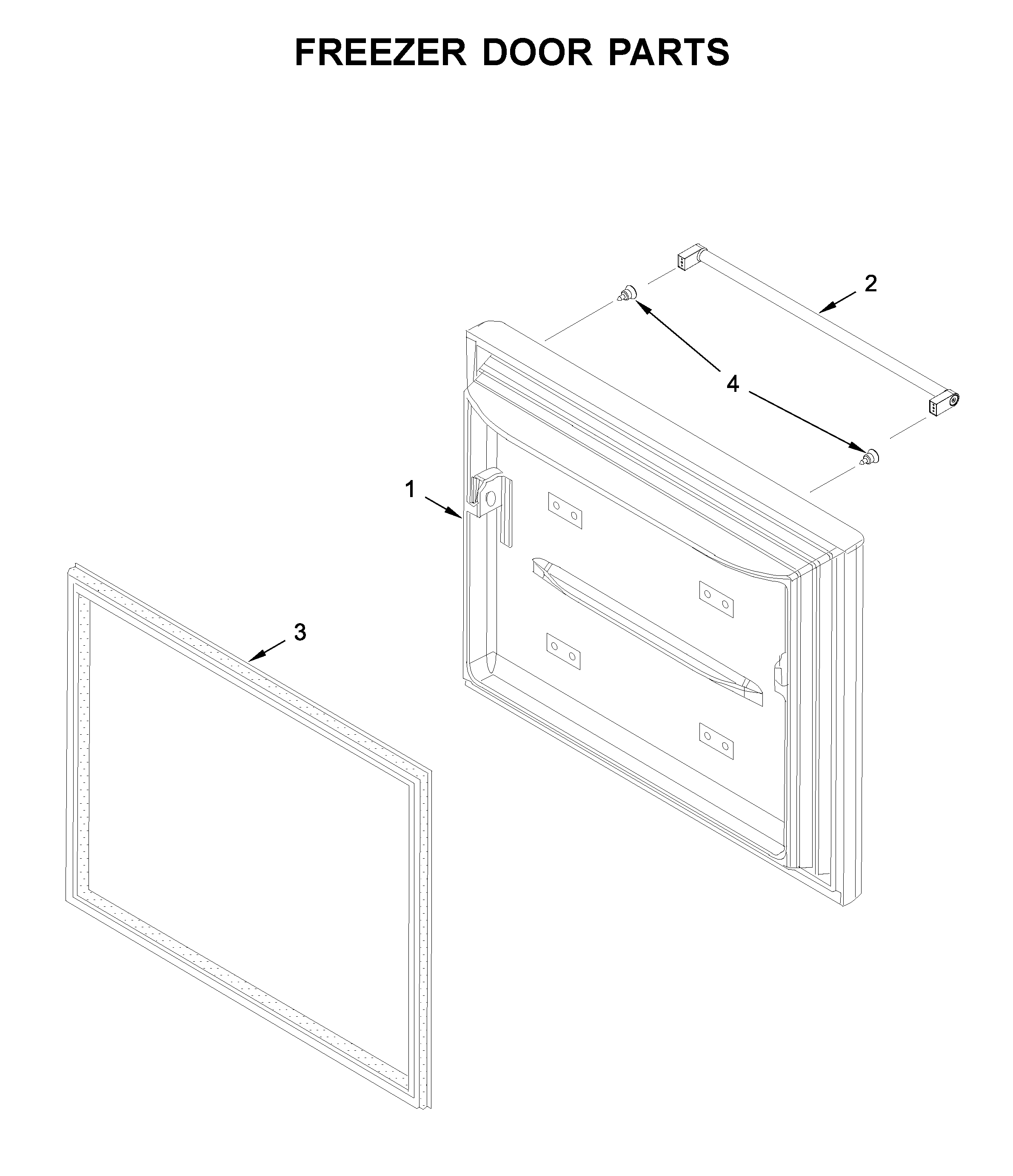 Freezer door parts