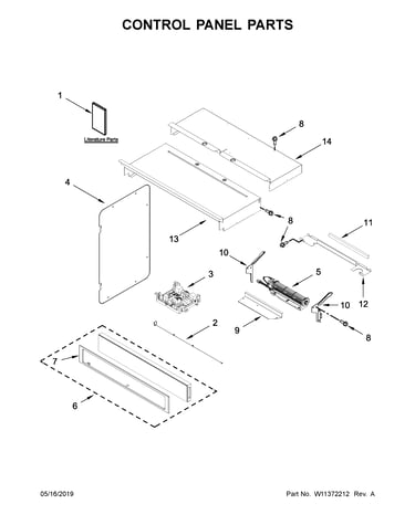 Control panel parts