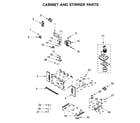 Whirlpool WOC75EC7HS03 cabinet and stirrer parts diagram