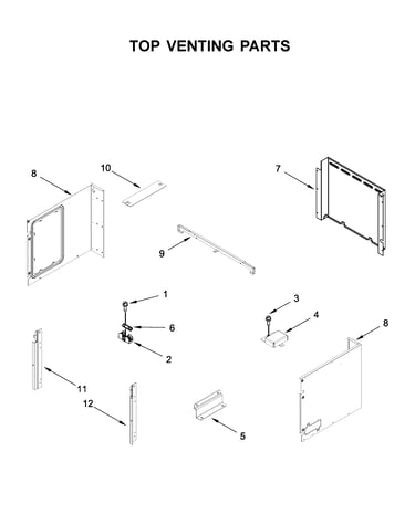 Top venting parts