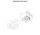 Whirlpool WOC75EC7HS03 microwave door parts diagram