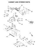 Cabinet and stirrer parts