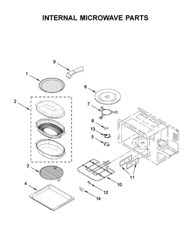 Internal microwave parts