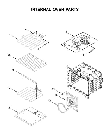 Internal oven parts