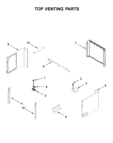 Top venting parts