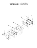 Microwave door parts