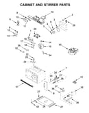 Cabinet and stirrer parts