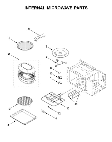 Internal microwave parts