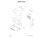 Amana ABB2224BRW01 cabinet parts diagram