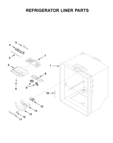Refrigerator liner parts