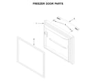 Amana ABB2224BRW01 freezer door parts diagram