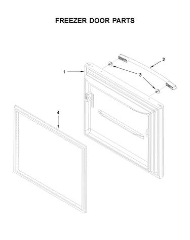 Freezer door parts