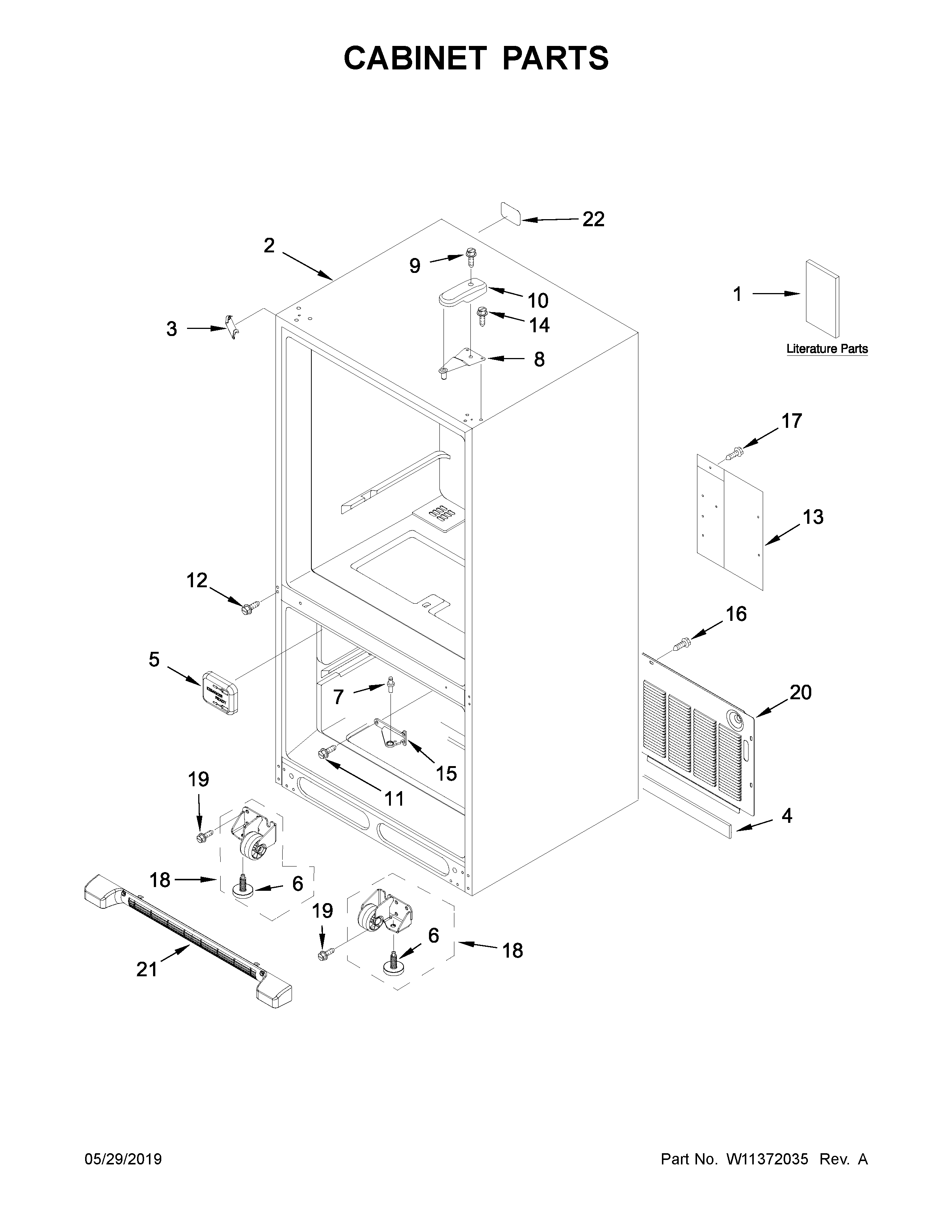Cabinet parts