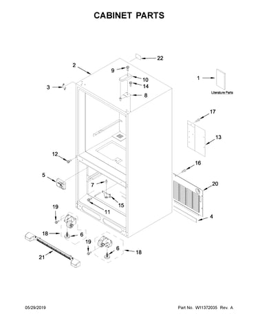 Cabinet parts