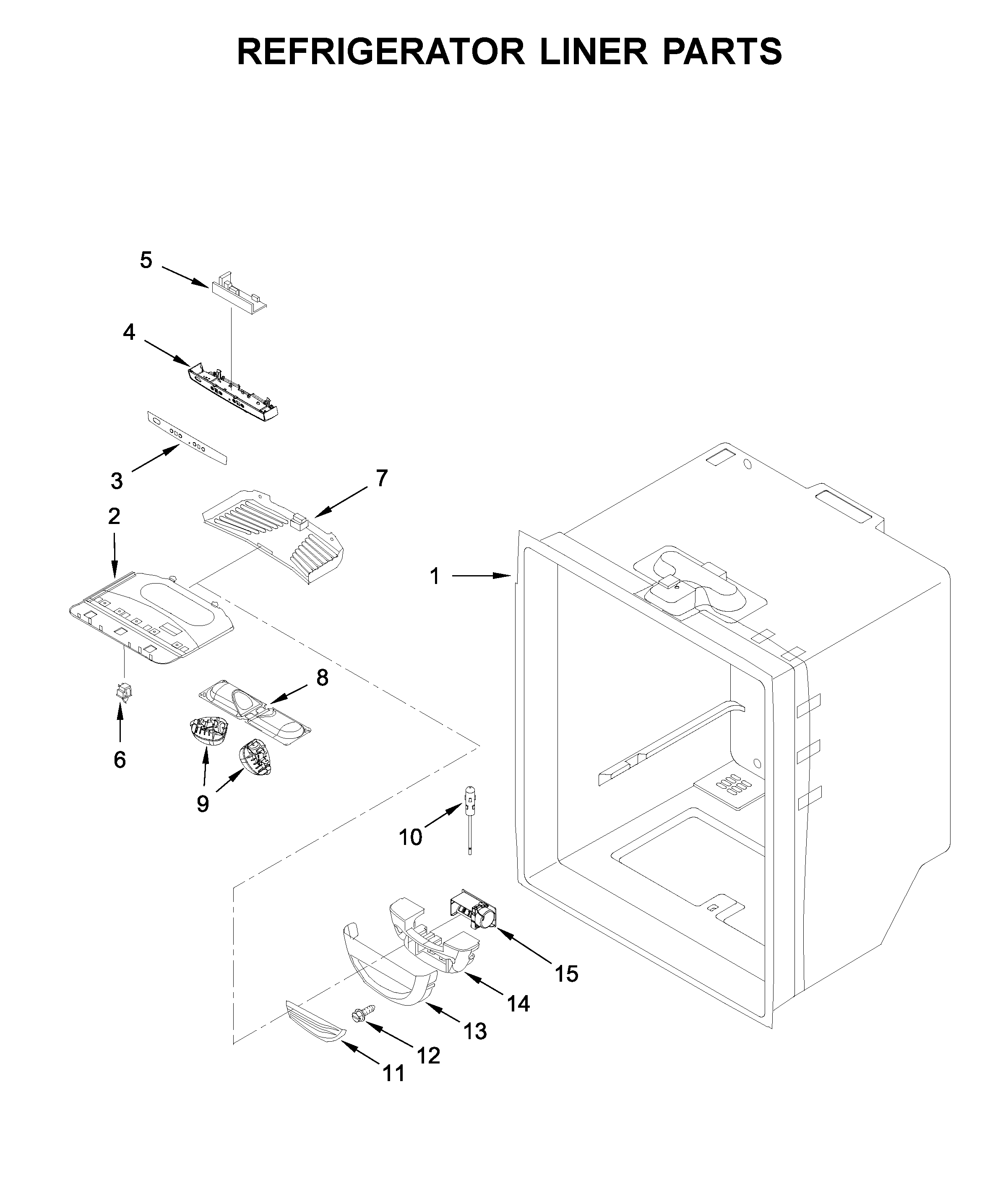 Refrigerator liner parts