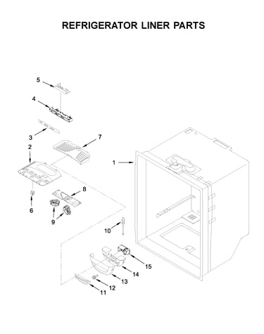 Refrigerator liner parts