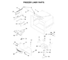 Maytag MBB1957FEW01 freezer liner parts diagram
