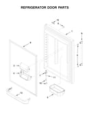 Refrigerator door parts