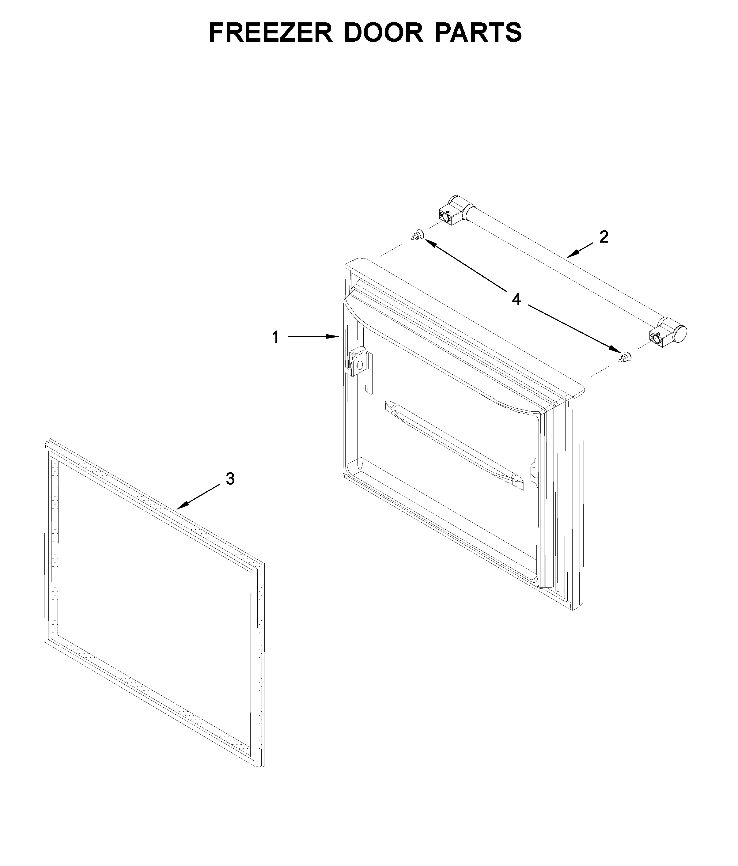 Freezer door parts