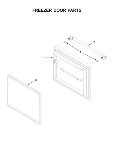 Freezer door parts